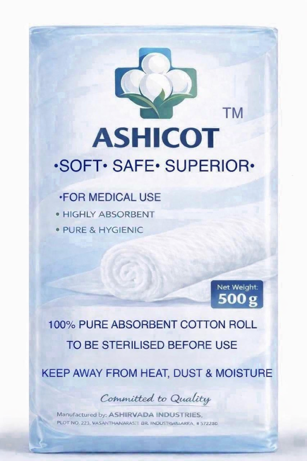 Medical Cotton Rolls - 500 Gram